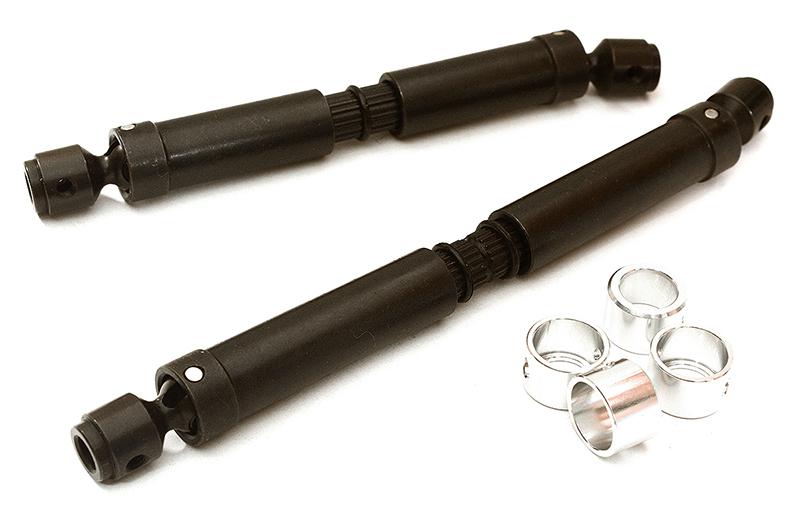C28694SILVER Billet Machined Center Drive Shafts for Traxxas TRX-4 Crawler (12.8in WB) - Image 1