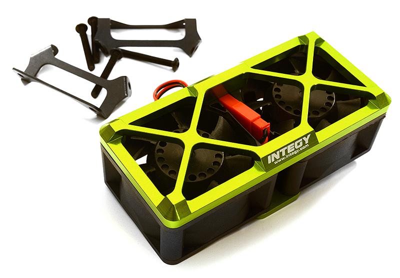 C28697GREEN Green Twin Cooling Fan Kit 17, 000 RPM for Traxxas X-Maxx - Ultra High Speed - Image 1