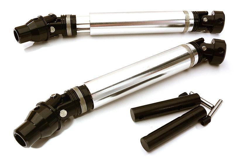 C28727SILVER Billet Machined Alloy Universal Drive Shafts for Traxxas 1/10 E-Revo 2.0 8650 - Image 1