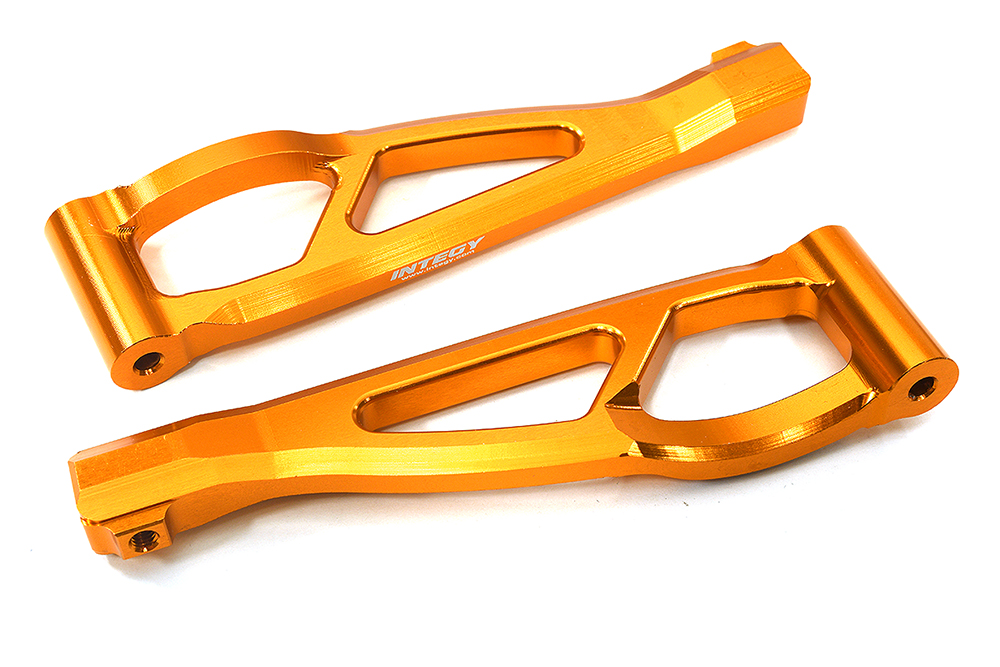 C28731ORANGE Billet Machined Front Upper Suspension Arms for Arrma 1/8 Kraton 6S BLX AR330218 - Image 1