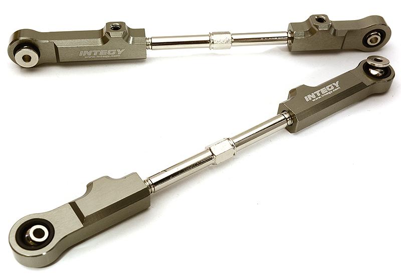 C28733GREY Machined Rear Upper Suspension Linkages for Arrma 1/8 Kraton 6S BLX AR330221 - Image 1