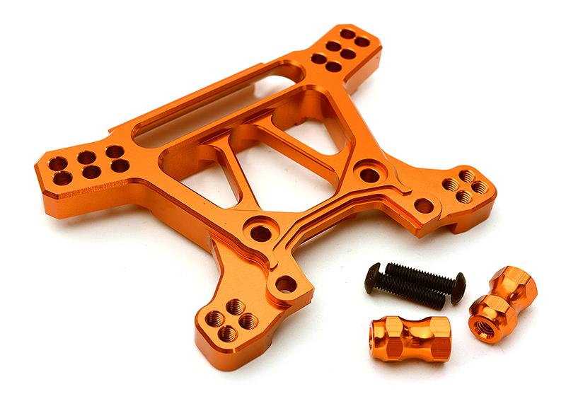 C28739ORANGE Billet Machined Alloy Front Shock Tower for Traxxas 1/10 Rustler 4X4 6739 - Image 1