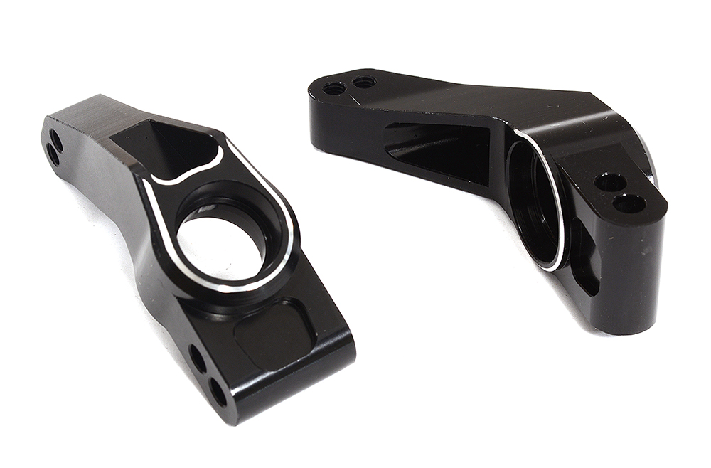 C28742BLACK Billet Machined Rear Hub Carriers for Traxxas 1/10 Rustler 4X4 1952 - Image 1