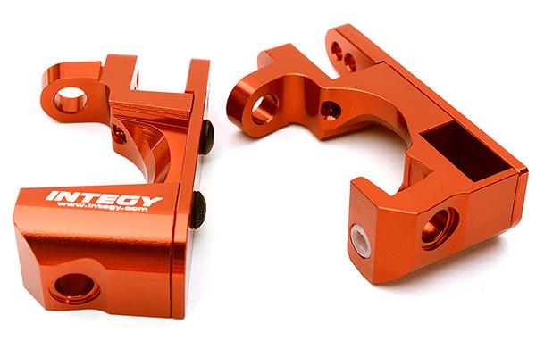 C28743RED Billet Machined Alloy Caster Blocks for Traxxas 1/10 Rustler 4X4 6832 - Image 1