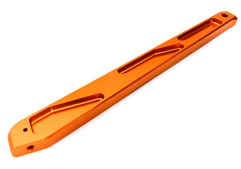 C28745ORANGE Billet Machined Long Rear Chassis Brace for Arrma 1/8 Kraton 6S BLX AR320446 - Image 1