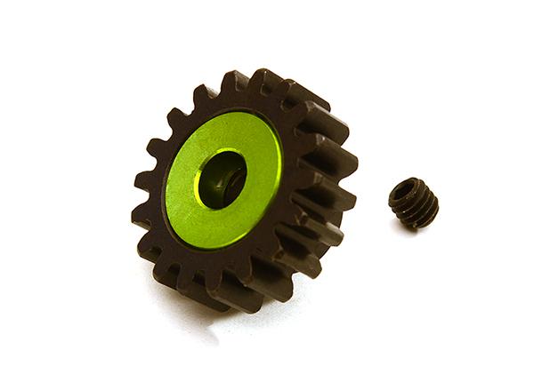 C28751GREEN Machined 5mm Bore 18T Pinion Gear for Arrma 1/8 Kraton 6S BLX (MOD1) ARA310965 - Image 1