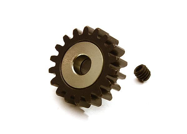 C28751GREY Machined 5mm Bore 18T Pinion Gear for Arrma 1/8 Kraton 6S BLX (MOD1) ARA310965 - Image 1