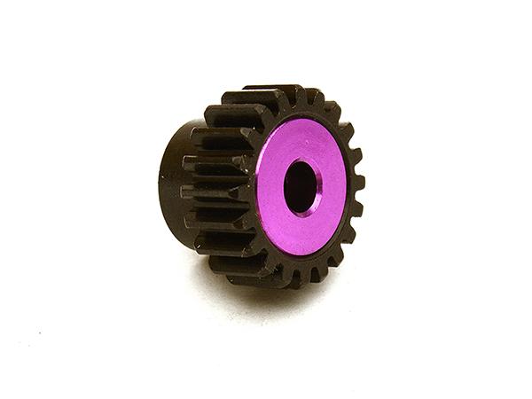 C28753PURPLE Machined 0.125 Bore 20T Pinion Gear for Tamiya 1/10 TA07 PRO & M-07 (0.6 MOD) - Image 1