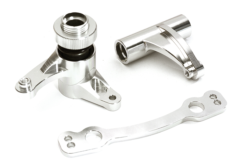 C28815SILVER Billet Machined Steering Bellcrank Set for Arrma 1/8 Kraton 6S BLX AR340073 - Image 1
