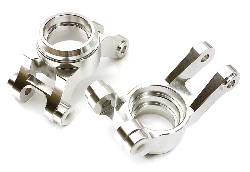 C28836SILVER Billet Machined Rear Hub Carriers for Losi 1/5 Desert Buggy XL-E & 2.0 - Image 1