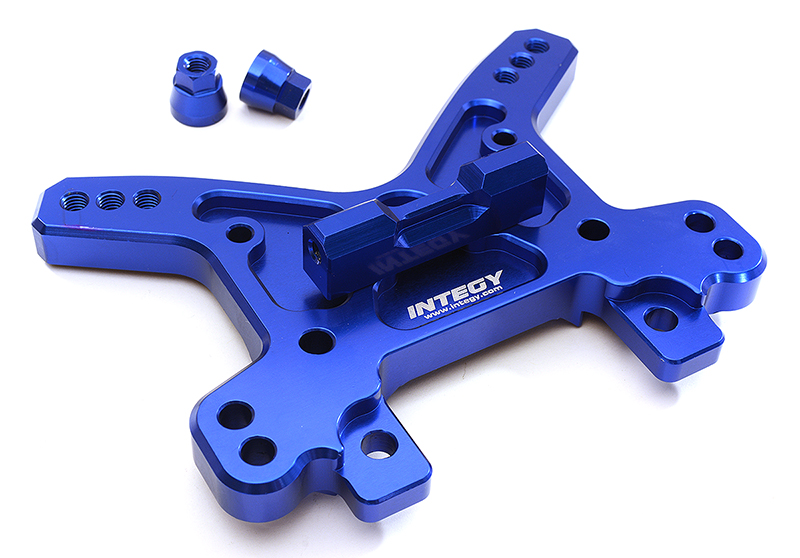 C28838BLUE Billet Machined Front Shock Tower for Losi 1/5 Desert Buggy XL-E - Image 1