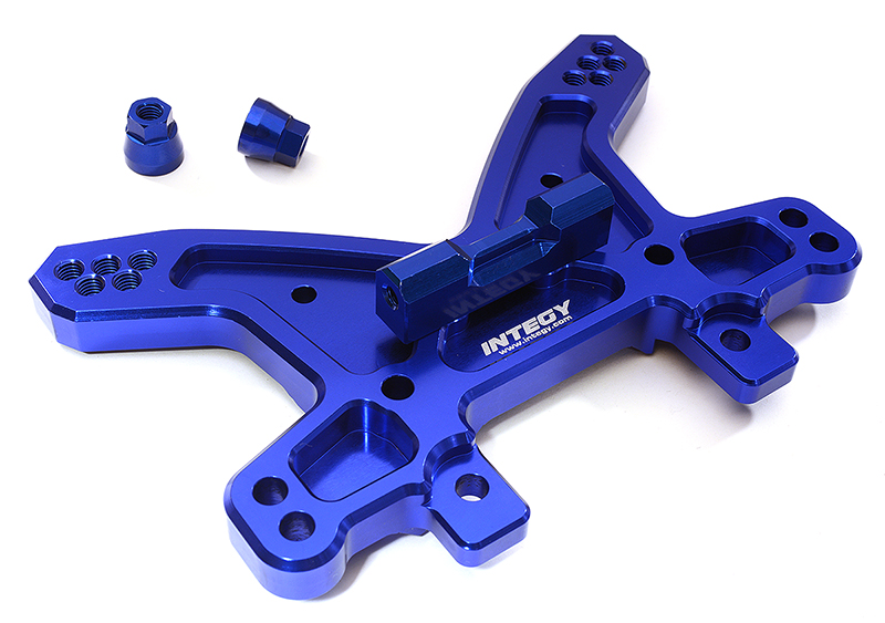 C28839BLUE Billet Machined Rear Shock Tower for Losi 1/5 Desert Buggy XL-E - Image 1