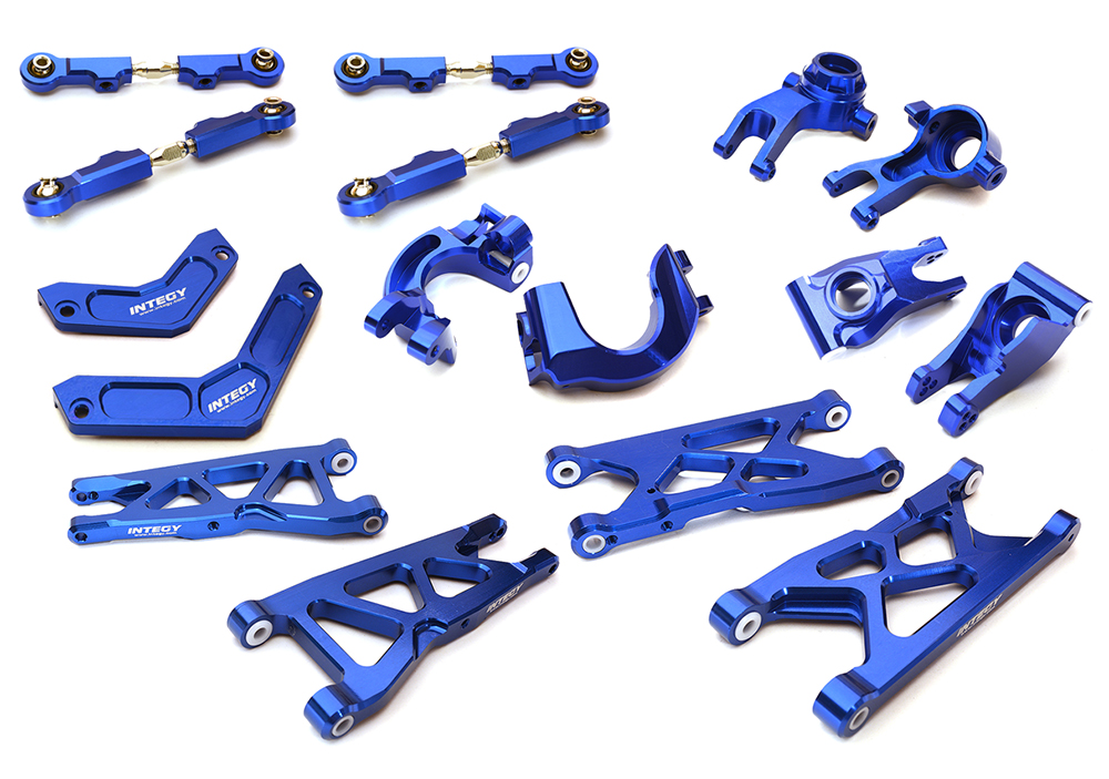C28861BLUE Blue Billet Machined Suspension Upgrade Kit for Arrma 1/10 Granite 4X4 3S BLX - Image 1