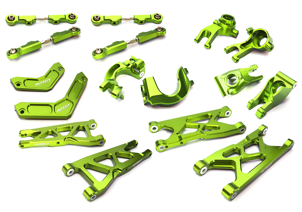 C28861GREEN Green Billet Machined Suspension Upgrade Kit for Arrma 1/10 Granite 4X4 3S BLX - Image 1