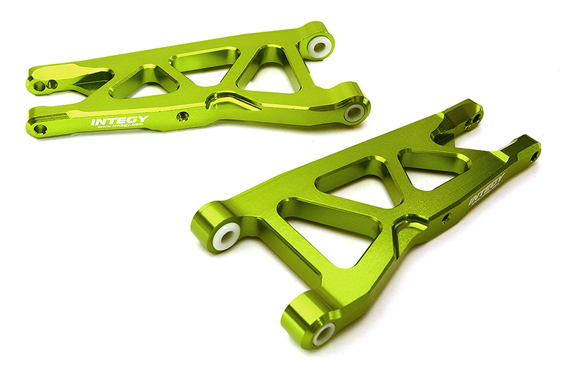 C28862GREEN Billet Machined Front Suspension Arms for Arrma 1/10 Granite 4X4 3S BLX AR330443 - Image 1