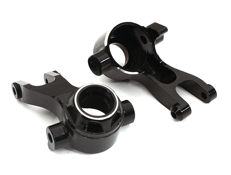 C28864BLACK Billet Machined Steering Knuckles for Arrma 1/10 Granite 4X4 3S BLX AR330469 - Image 1