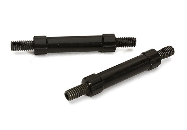 C28874BLACK Billet Machined 30mm Aluminum Linkages (2) M4 Threaded for 1/10 Scale Crawler - Image 1