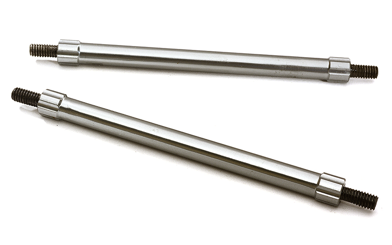 C28884GUN Billet Machined 80mm Aluminum Linkages (2) M4 Threaded for 1/10 Scale Crawler - Image 1