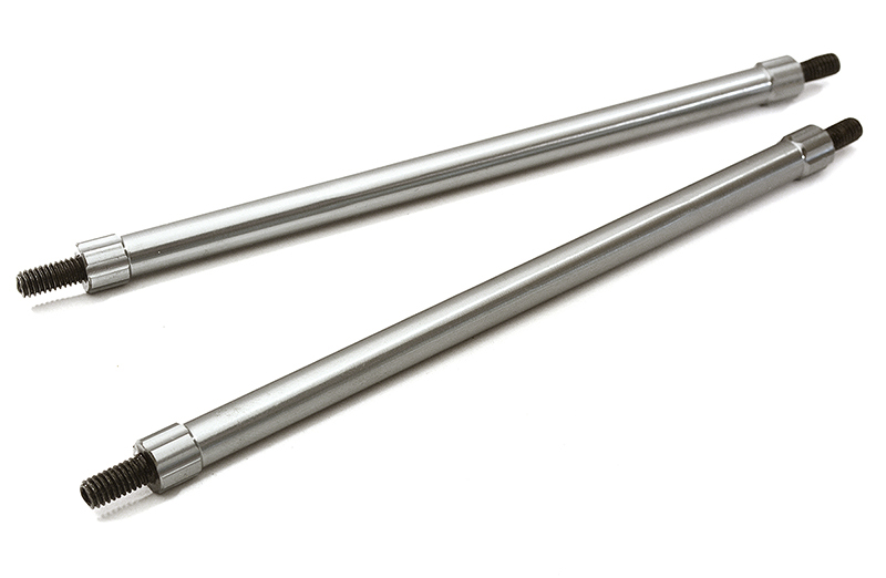 C28889GUN Billet Machined 105mm Aluminum Linkages (2) M4 Threaded for 1/10 Scale Crawler - Image 1