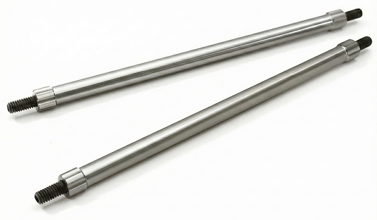 C28892GUN Billet Machined 120mm Aluminum Linkages (2) M4 Threaded for 1/10 Scale Crawler - Image 1