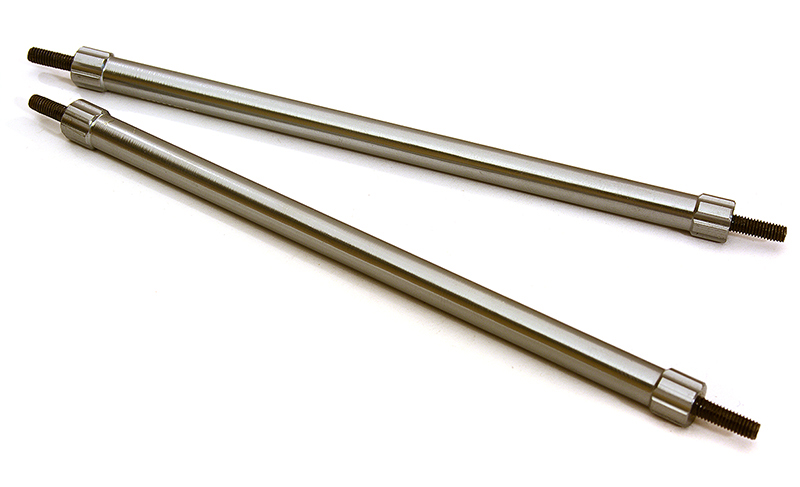 C28896GUN Billet Machined 105mm Aluminum Linkages (2) M3 Threaded for 1/10 Scale Crawler - Image 1