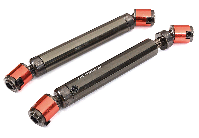C28911 Metal Alloy Center Drive Shafts for Axial 1/10 SCX-10 Scale Crawler (110-150mm) - Image 1