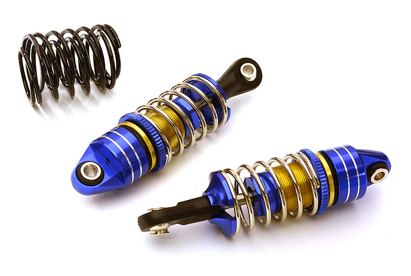 C28928BLUE Billet Machined Shock Set (2) for 1/10 Scale Off-Road R/C (L=60mm) - Image 1