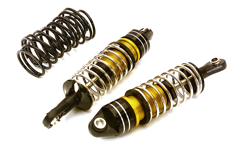 C28929BLACK Billet Machined Shock Set (2) for 1/10 Scale Off-Road R/C (L=70mm) - Image 1