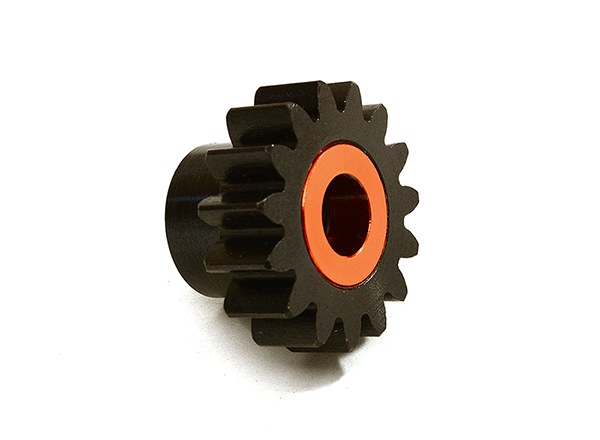 C28968RED Machined 8mm Bore 1.5 MOD 15T Pinion Gear for Losi 1/5 Desert Buggy XL-E & 2.0 - Image 1