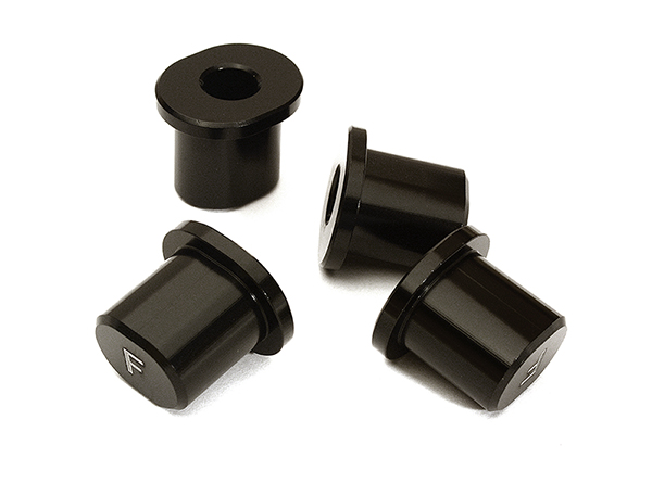 C28976BLACK Machined Front Hinge Pin Brace Inserts for Losi 1/5 Desert Buggy XL-E & 2.0 - Image 1