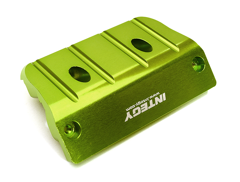 C28978GREEN Billet Machined Front Skid Plate for Arrma 1/8 Outcast 6S BLX (AR320363) - Image 1