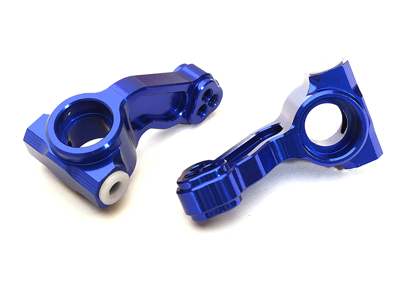 C28985BLUE Billet Machined Steering Knuckles for Arrma 1/10 Granite Voltage 2WD AR330432 - Image 1