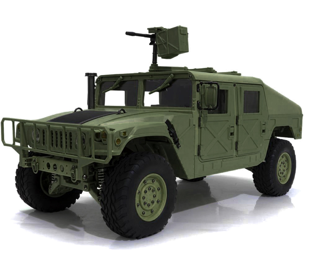 C29002 HG-P408 1/10 4X4 RC Military H1 ARTR w/ Partial Electronics & Servos - Image 1