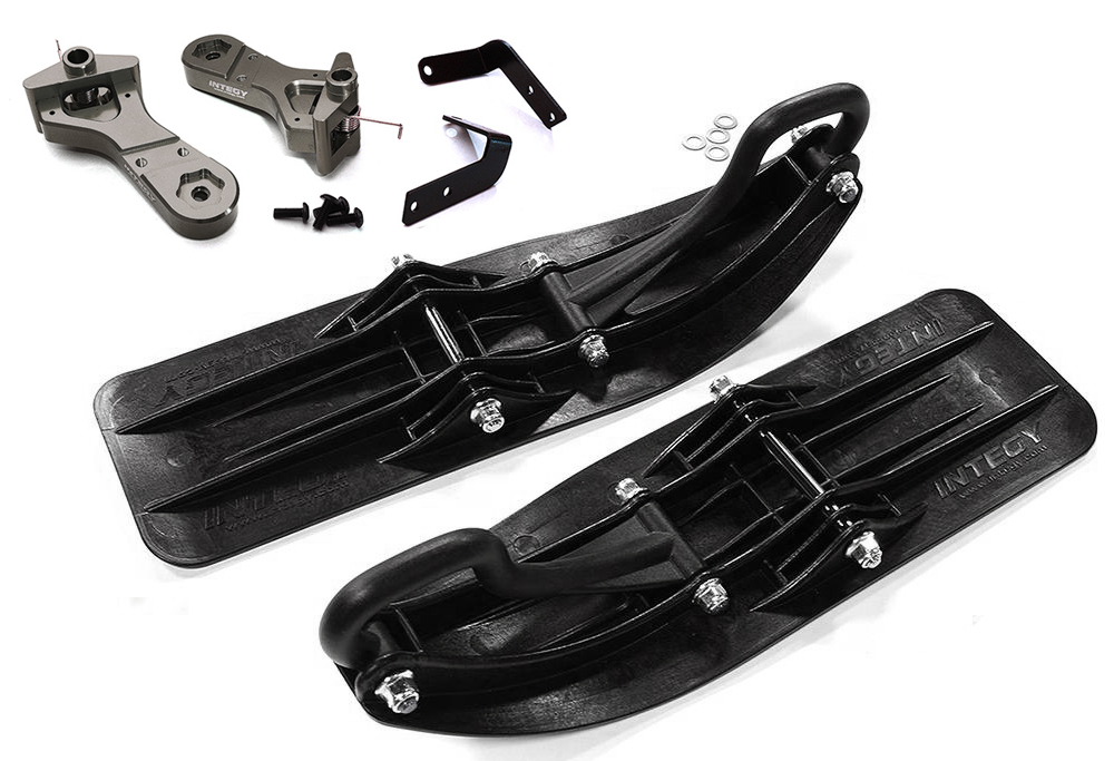 C29018GREY Front Sled Ski Attachment Set for Arrma 1/10 Granite Voltage 2WD Mega Truck - Image 1