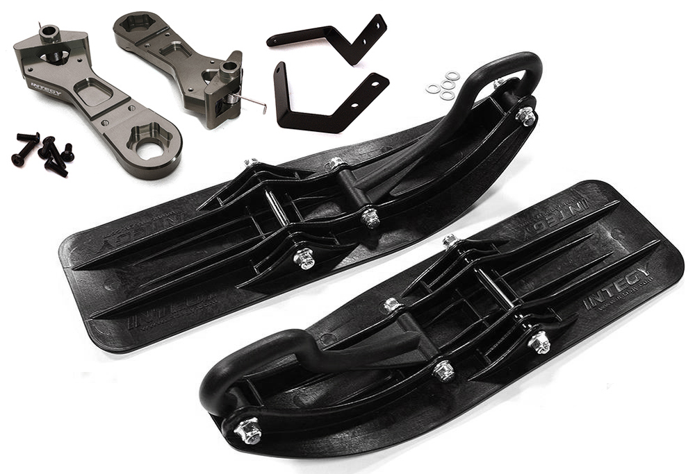 C29019GREY Front Sled Ski Attachment Set for Arrma 1/8 Kraton 6S BLX (for RWD Operation) - Image 1