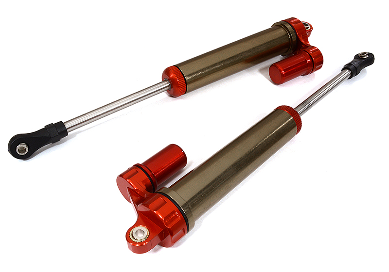 C29047RED Piggyback Rear Shock (2) for Traxxas 1/7 Unlimited Desert Racer (L=160mm) 8461 - Image 1