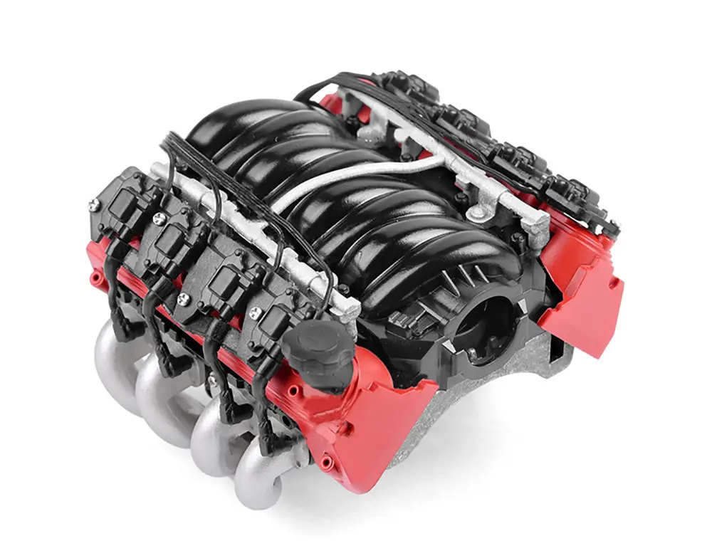 C29064 Motor Cooling Fan w/ Realistic V8 Engine Cover for 540 Size Motor (36mm O.D.) - Image 1