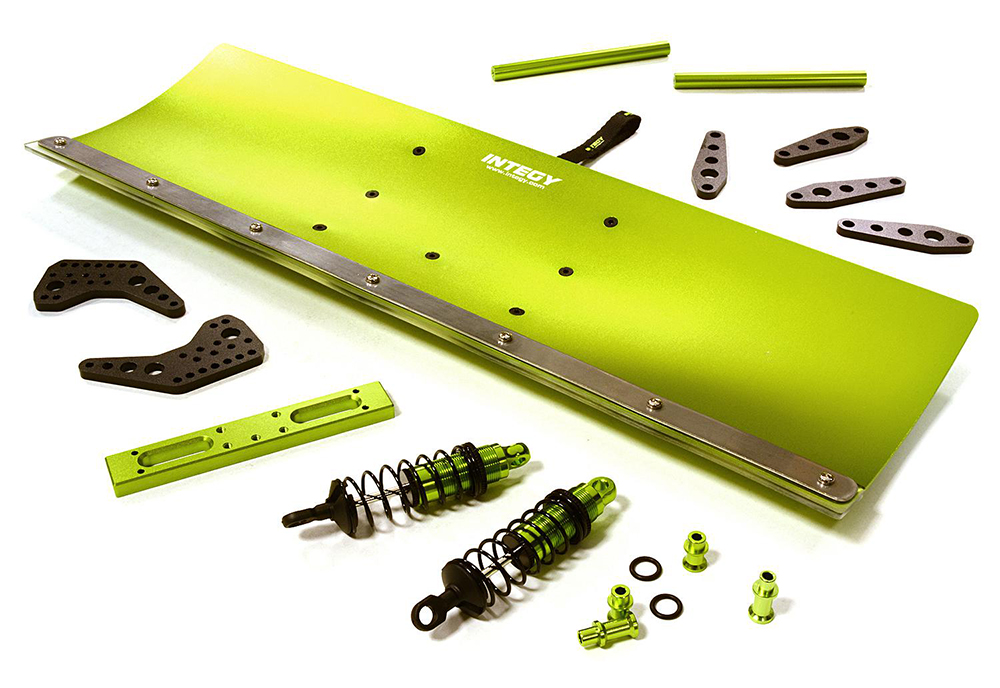 Alloy Machined 500mm Snowplow Kit for Arrma 1/8 Kraton 6S BLX - Green