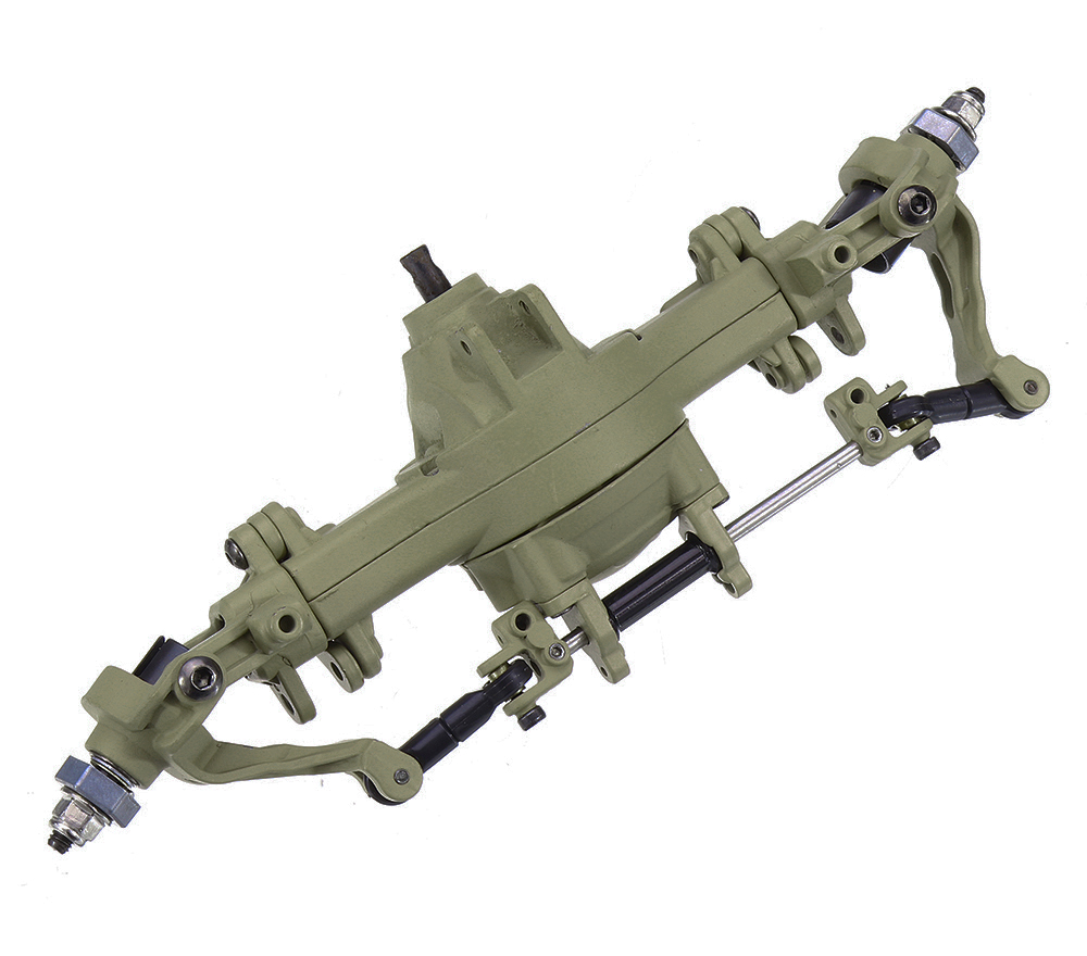 C29109 Front Axle Assembly Green for 1/12 8X8 RC Military Truck Upgrade - Image 1