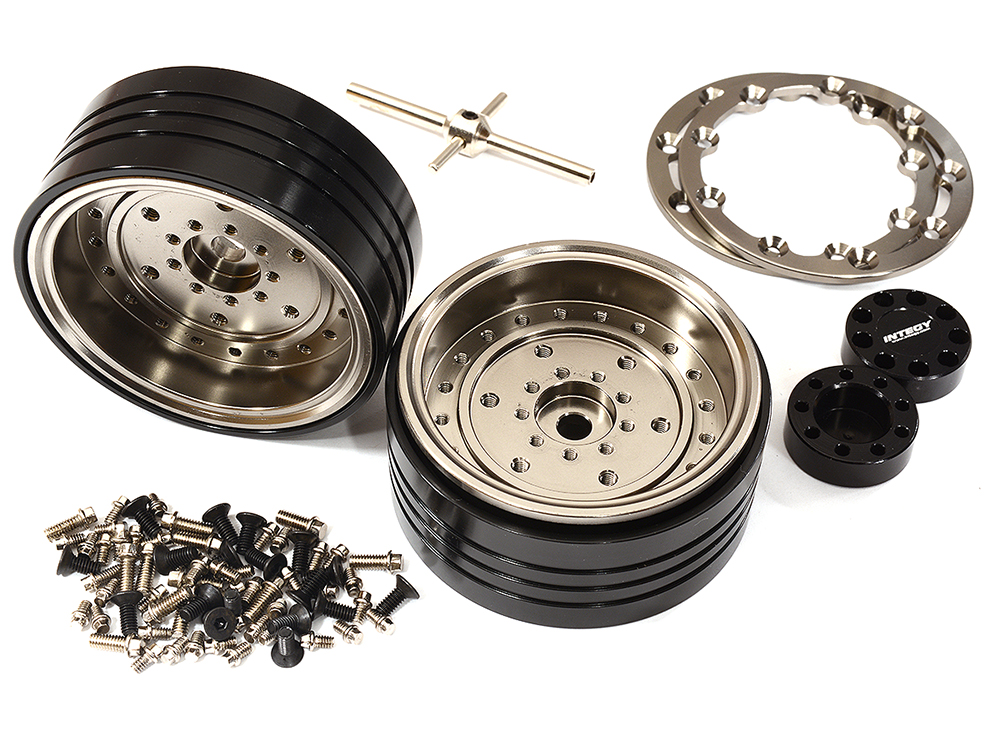 Billet Machined Alloy Beadlock Wheels for Element RC 1/10 Scale Enduro Sendero