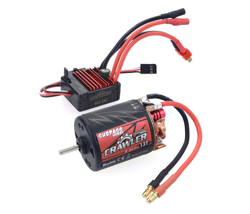 C29311 Surpass Hobby Crawler 540 Size 13T 5-Slot Brush Motor w/ BCD60A ESC - Image 1