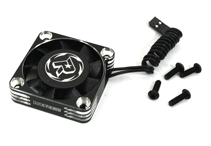 C29314BLACKSILVER Aluminum High Speed Turbo Cooling Fan 40mmx40mmx10mm - Image 1