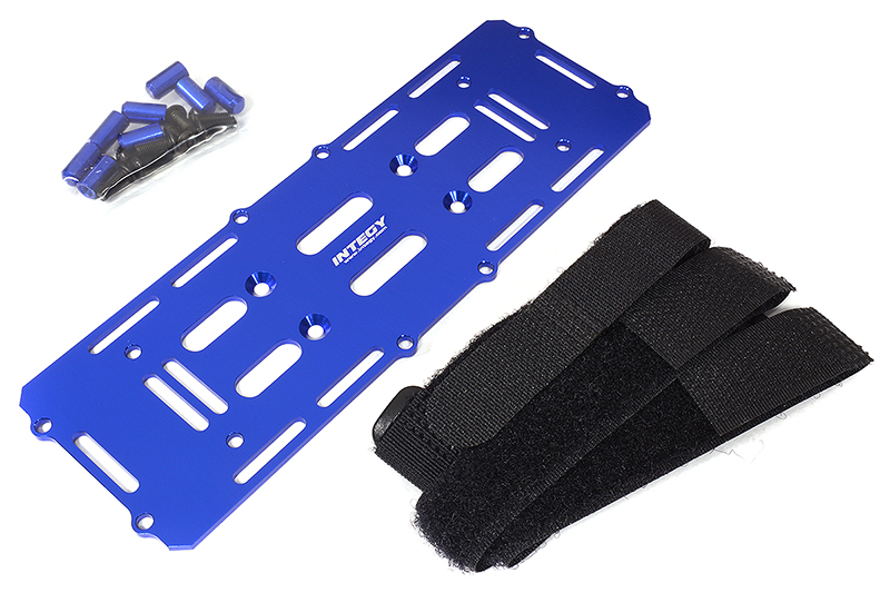 C29318BLUE Billet Machined Battery Mounting Plate for Element RC 1/10 Scale Enduro Sendero - Image 1
