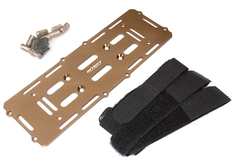 C29318BRONZE Billet Machined Battery Mounting Plate for Element RC 1/10 Scale Enduro Sendero - Image 1