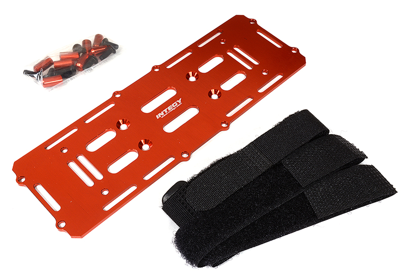 C29318RED Billet Machined Battery Mounting Plate for Element RC 1/10 Scale Enduro Sendero - Image 1