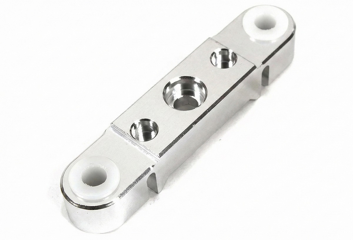 C29358SILVER Billet Machined Rear-Rear Arm Brace for Traxxas 1/10 Maxx 4S Truck 8916 - Image 1
