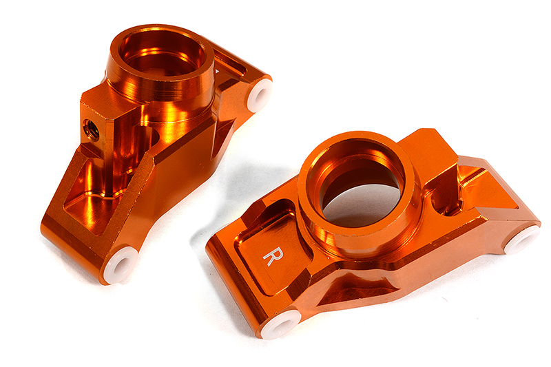 C29373ORANGE Billet Machined Rear Hub Carriers for Traxxas 1/10 Maxx 4S Truck - Orange 8952 - Image 1