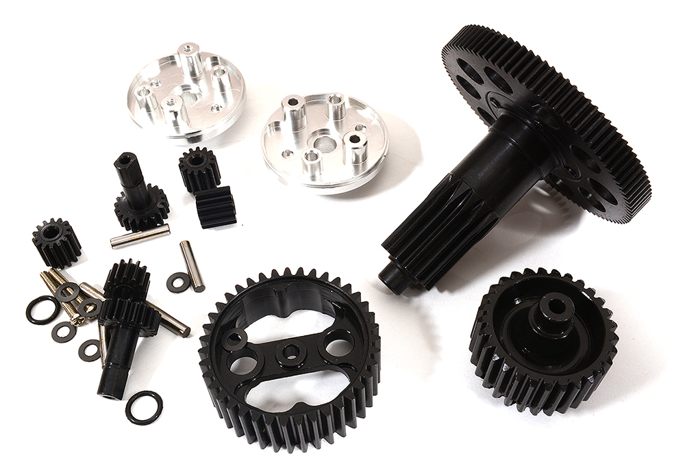 C29374SILVER Billet Machined Metal Gear Set for Arrma 1/10 Granite Voltage 2WD Mega Truck - Image 1