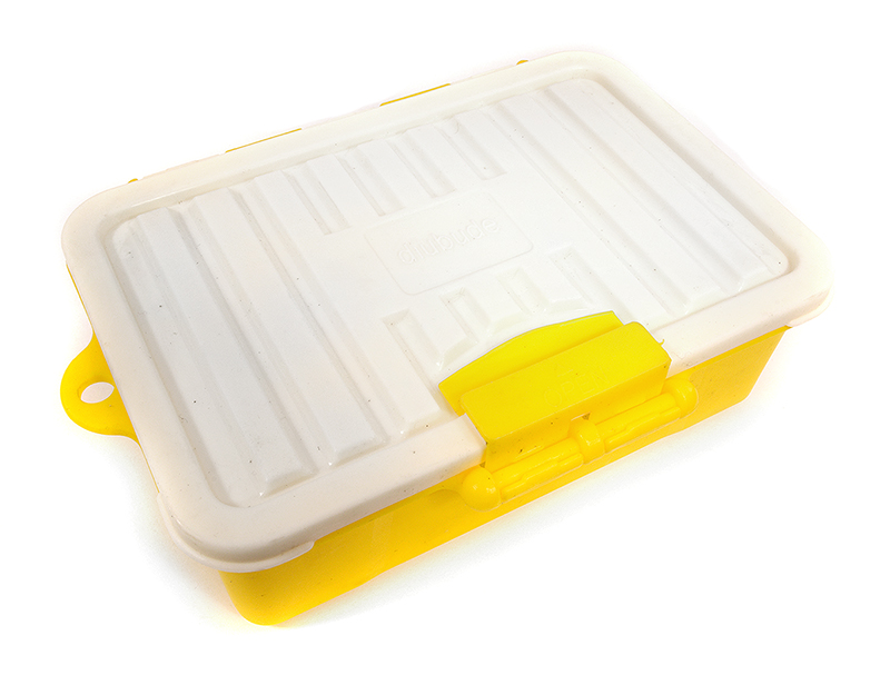 C29440YELLOW Realistic Model Scale Plastic Luggage Storage Case 117x83x38mm for 1/10 Crawler - Image 1