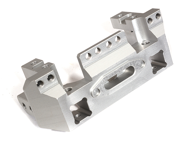 C29465SILVER Billet Alloy Front Steering Servo Mount for Traxxas TRX-4 Scale & Trail Crawler - Image 1